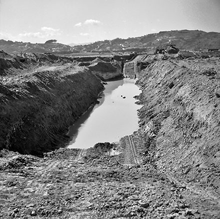 q. Construction of drainage channels, Wellington Airport