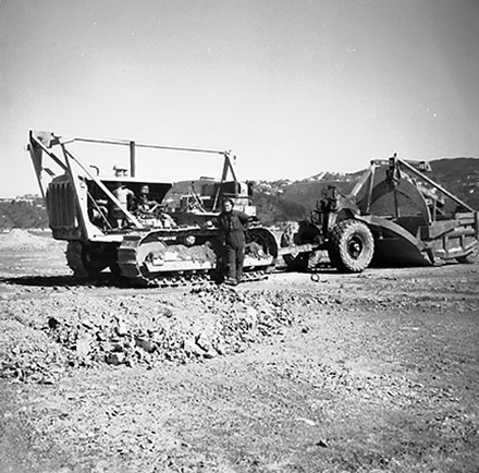 r. Construction of drainage channels, Wellington Airport