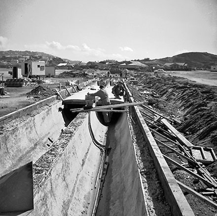 v. Construction of drainage channels, Wellington Airport