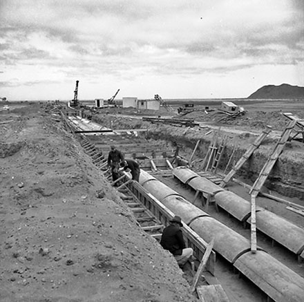 c. Airport, construction of drainage channels
