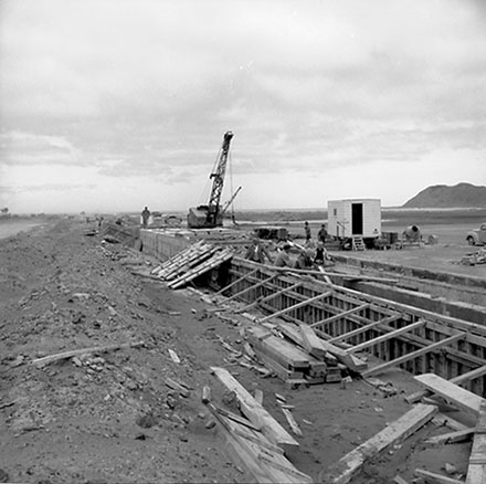 f. Airport, construction of drainage channels