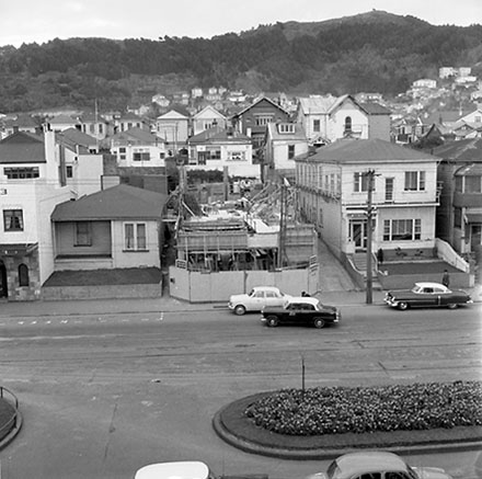 e. 23 Kent Terrace, elevated view of building under construction