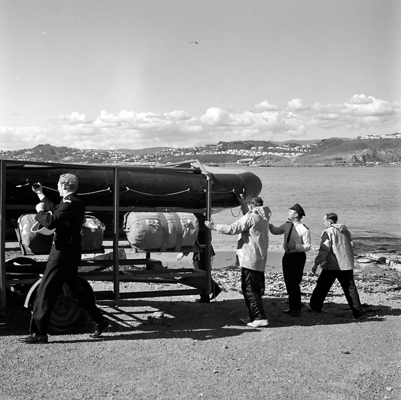 b. Emergency exercise, Lyall Bay