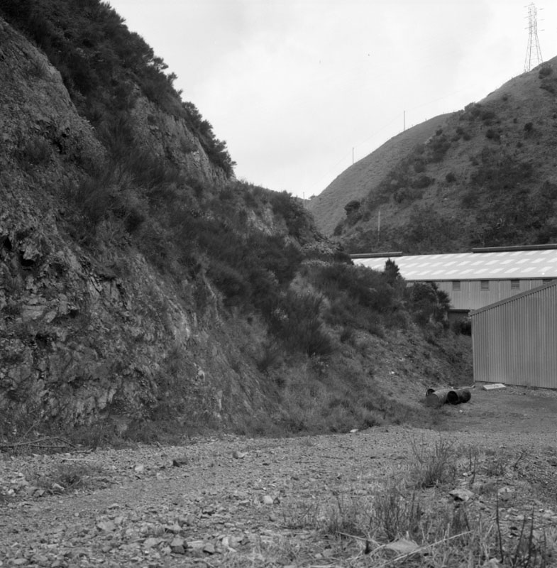 j. Ngauranga Gorge, excavation for harbour fill