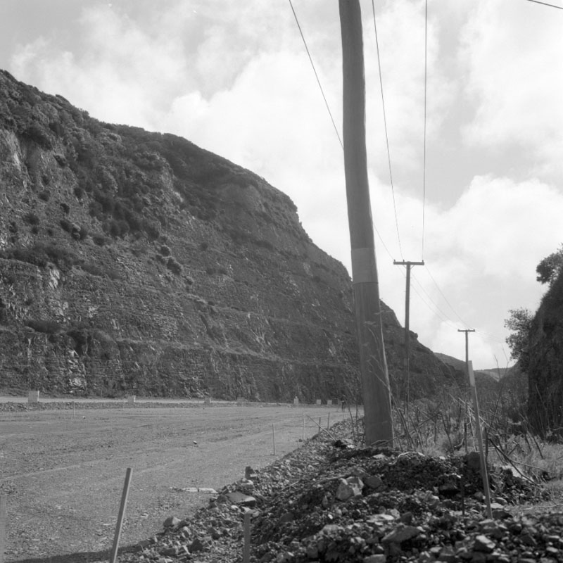 o. Ngauranga Gorge, excavation for harbour fill