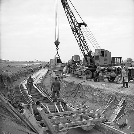 c. Construction of Airport Runway, Drainage