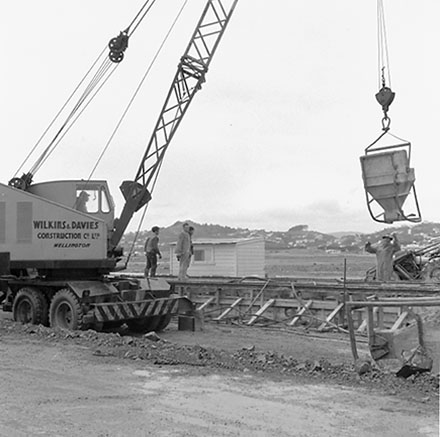 d. Construction of runway, drainage, Airport