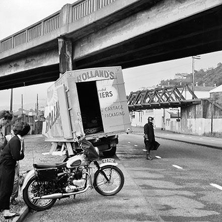 b. Motor Vehicle accident, Hutt Road
