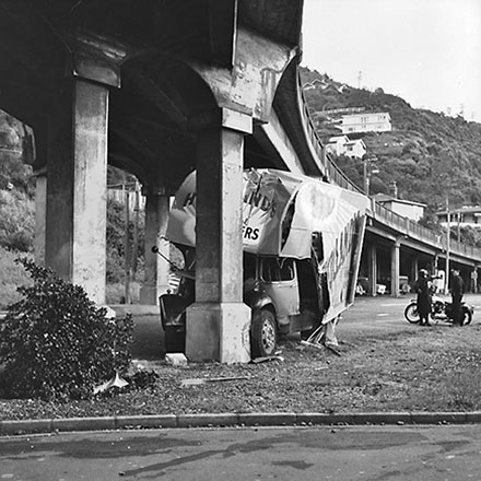 d. Motor Vehicle accident, Hutt Road