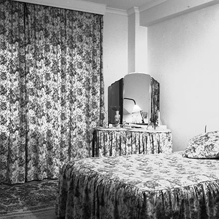 b. Interior of flat, Newtown Library