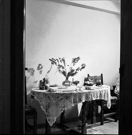 d. Interior of flat, Newtown Library