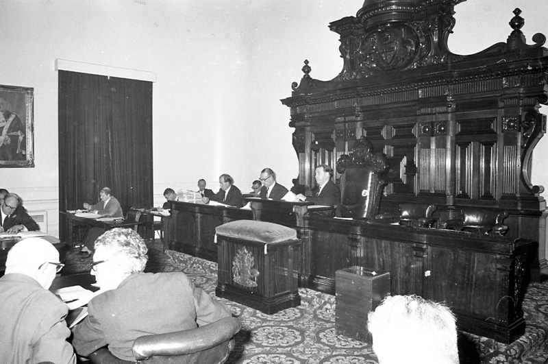 g. Council in session. Records group