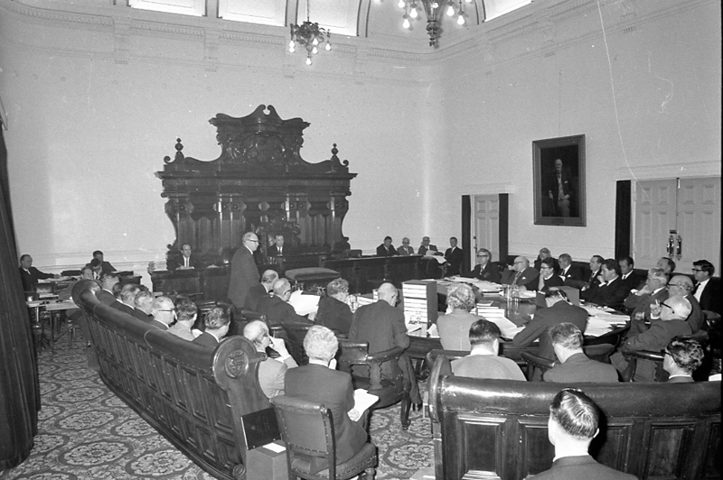 k. Council in session. Records group