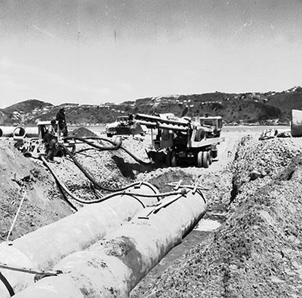 c. Drainage, Wellington Airport