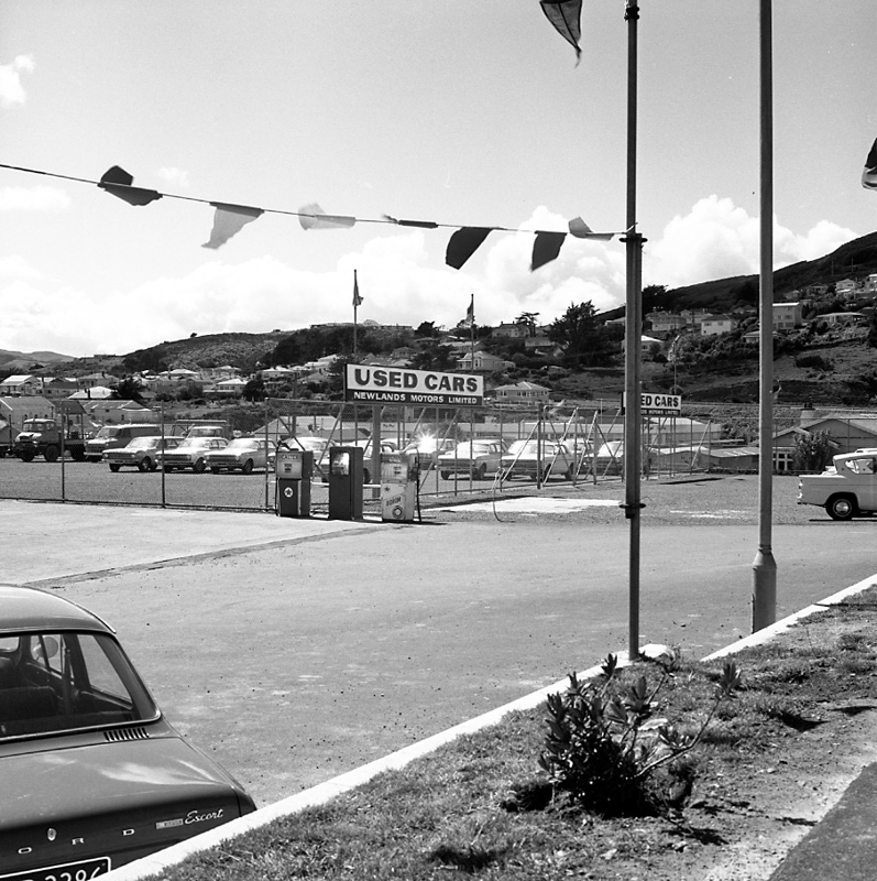 b. Used car lot, Newlands Motors, Broderick Rd