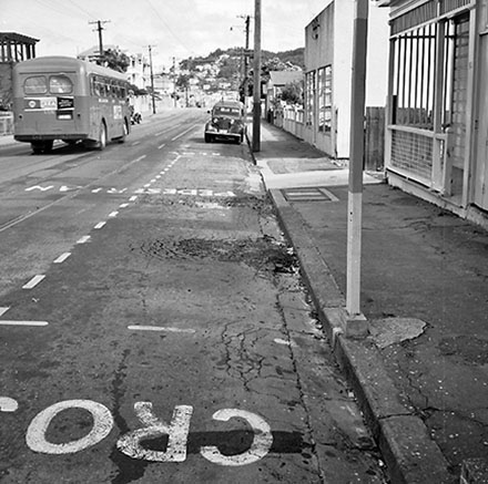 b. Bus stop, Moxham Avenue