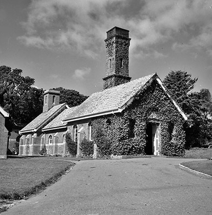 b. Exterior of Crematorium, Karori Cemetery