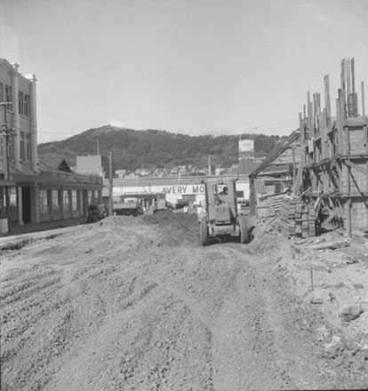 b. Street works by Drainage Department, using excavating machinery
