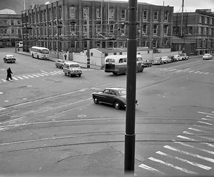 b. Streetscape, Bunny Street intersection