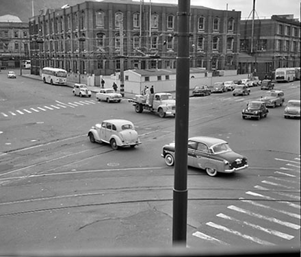 f. Streetscape, Bunny Street intersection