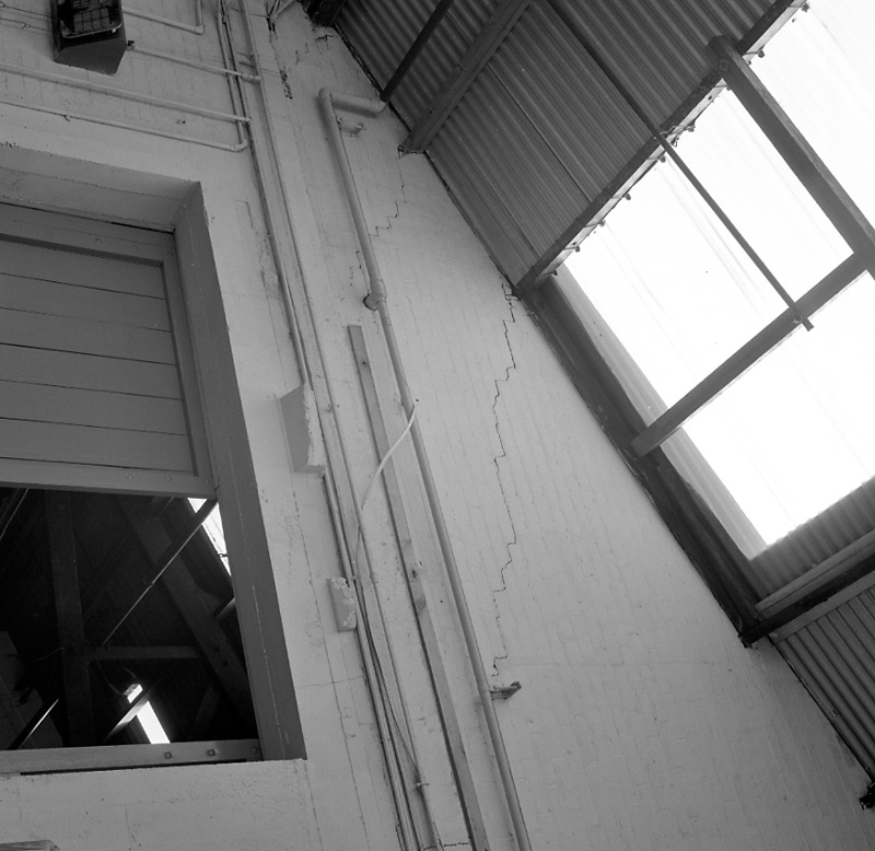 m. Inspection of damage to buildings, Corporation yard