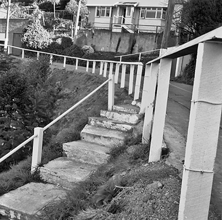 a. Residential access to 59 Barnard Street, affected by slip