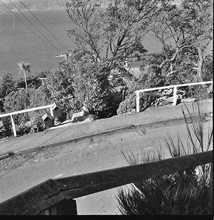 f. Residential access to 59 Barnard Street, affected by slip