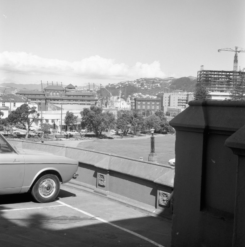 f. View from steps of Parliament House