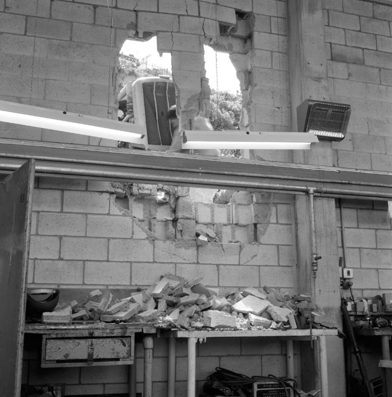 d. Accident to Gradall no 87, Gilbarco Factory, Tauhinu Road