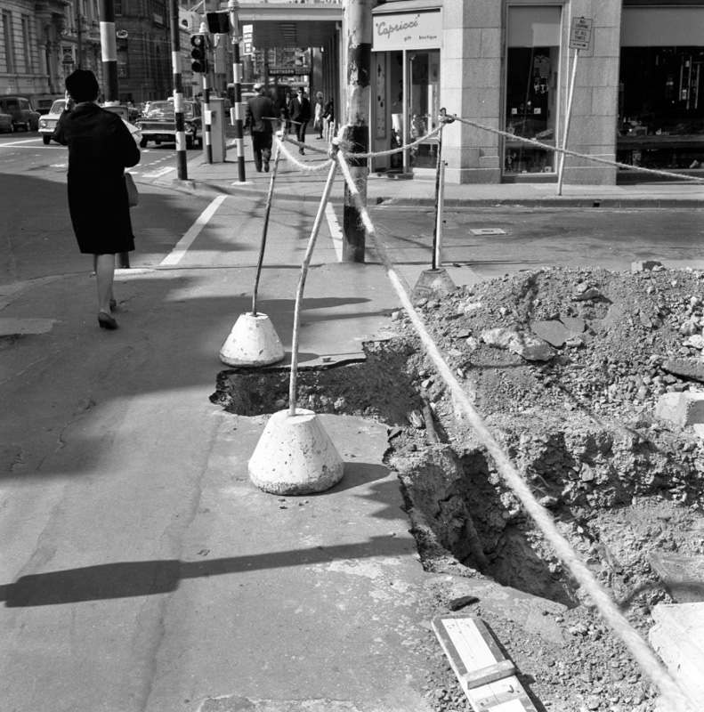 a. Hole in footpath, Willis-Willeston Sts