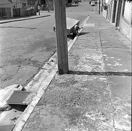 a. views of damage to footpath