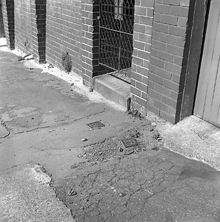 b. views of damage to footpath