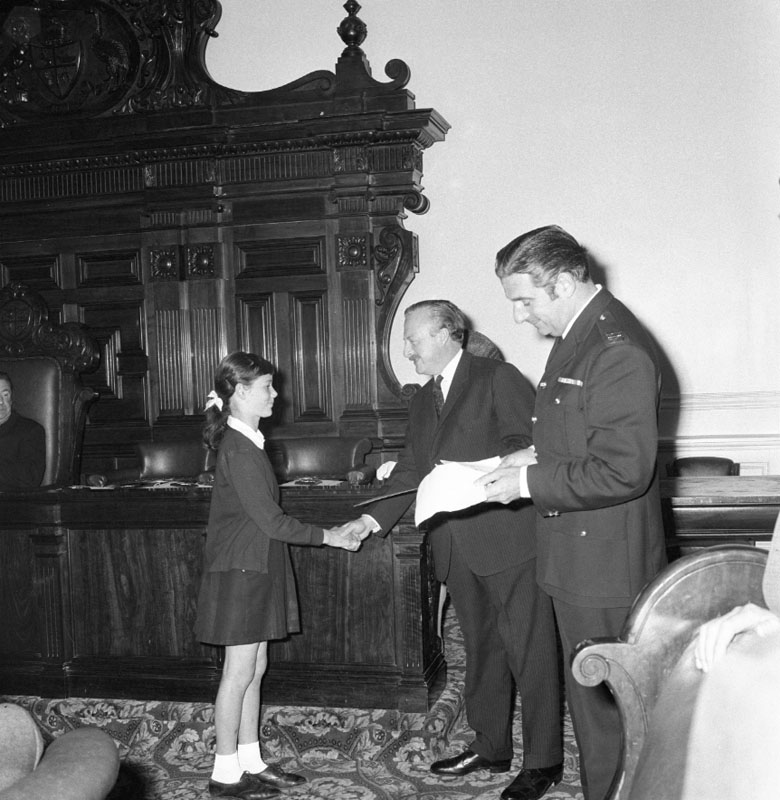 j. Traffic Safety Week, Council Chambers, Sir Arthur Galsworthy