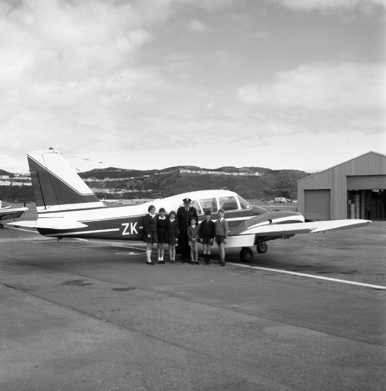 c. Traffic Safety Week, award winners leaving airport for sightseeing flight