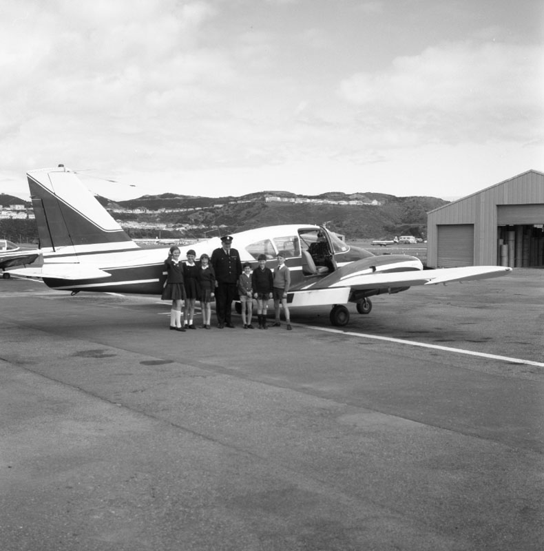 d. Traffic Safety Week, award winners leaving airport for sightseeing flight