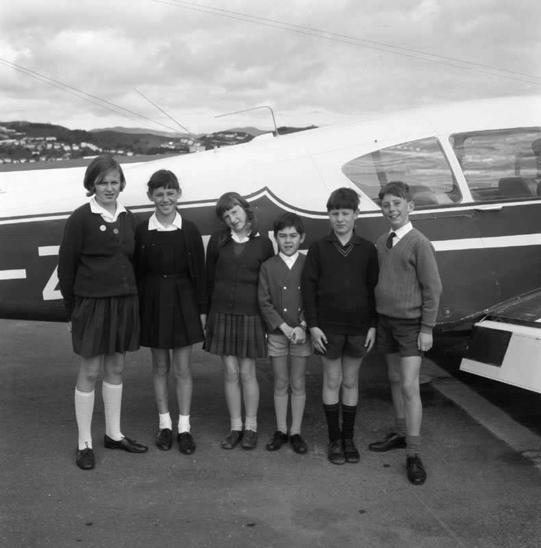 e. Traffic Safety Week, award winners leaving airport for sightseeing flight
