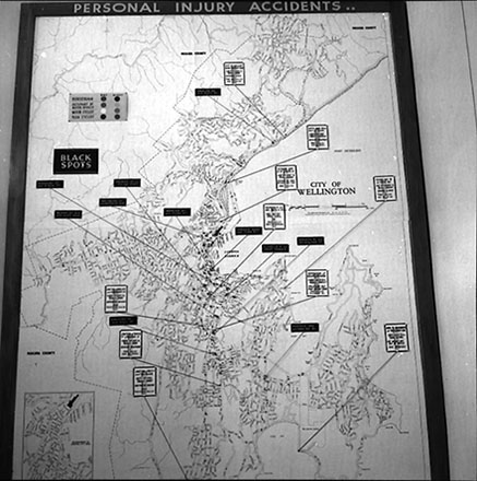 a. Map of Wellington on wall