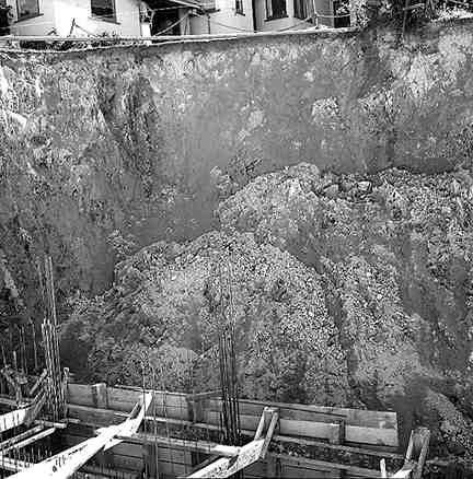 j. Webb Street, Retaining Wall