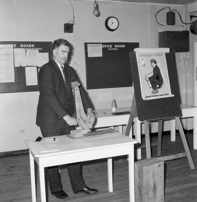 a. Safety lecture by Mr AD McPherson, Engineering Shop