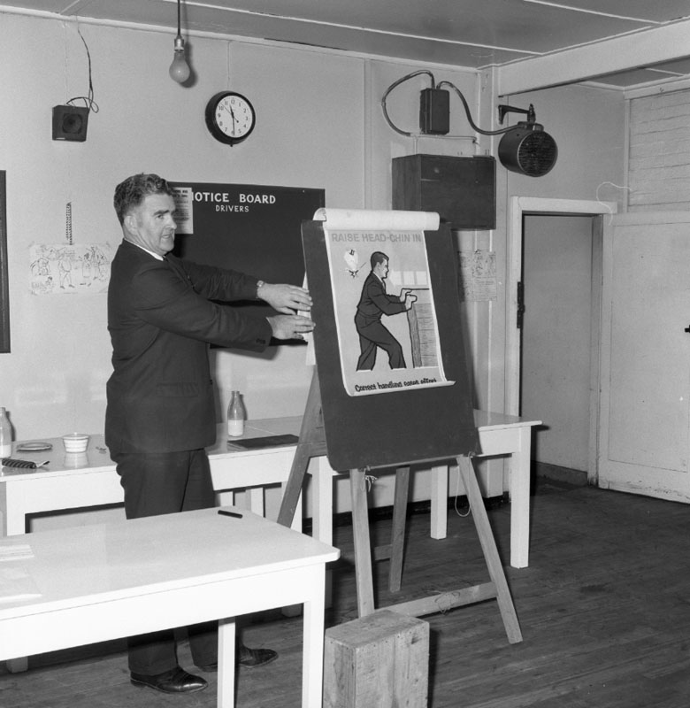 c. Safety lecture by Mr AD McPherson, Engineering Shop