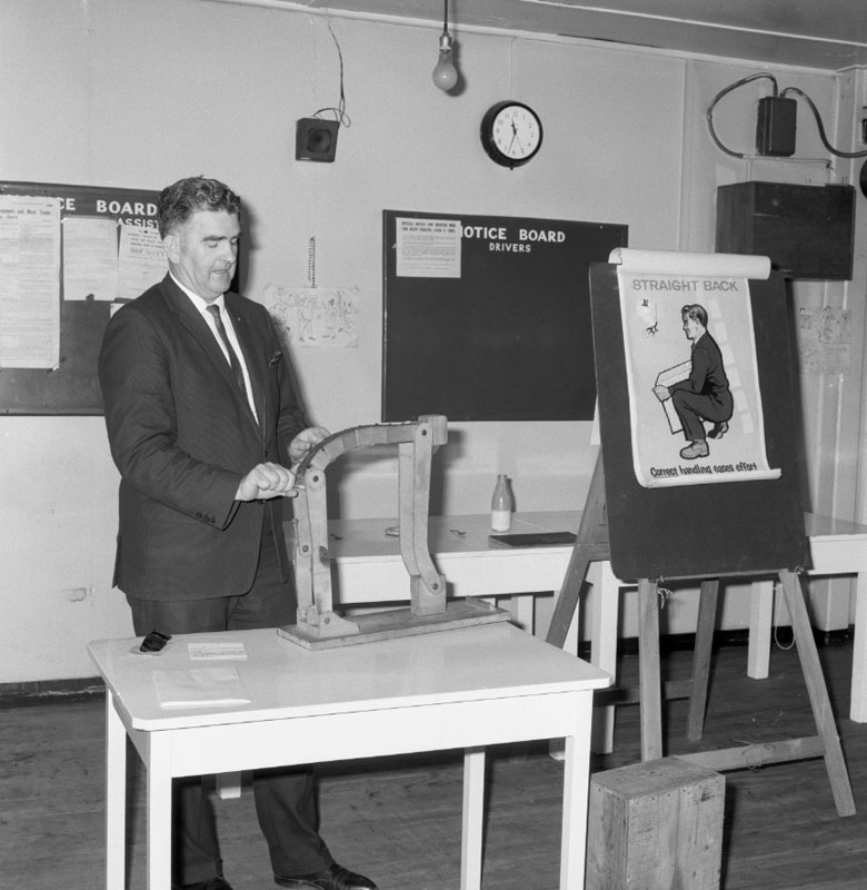 f. Safety lecture by Mr AD McPherson, Engineering Shop