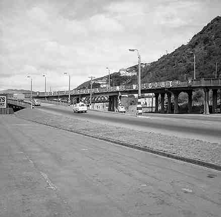 b. Festival Banner on overpass, Hutt Road, Festival of Wellington