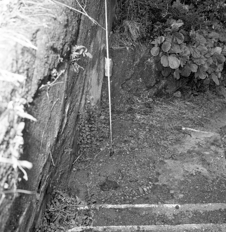 l. No 152 Barnard St. scouring of bank and rubble left by downpour