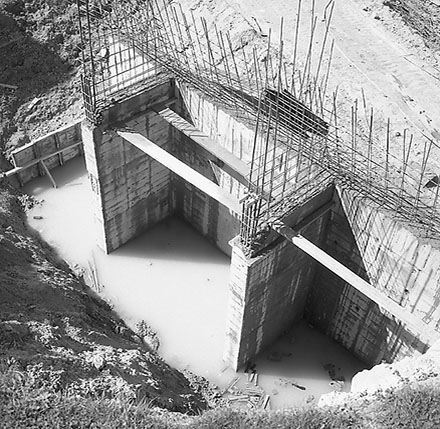 b. Construction of Retaining Wall, Webb Street