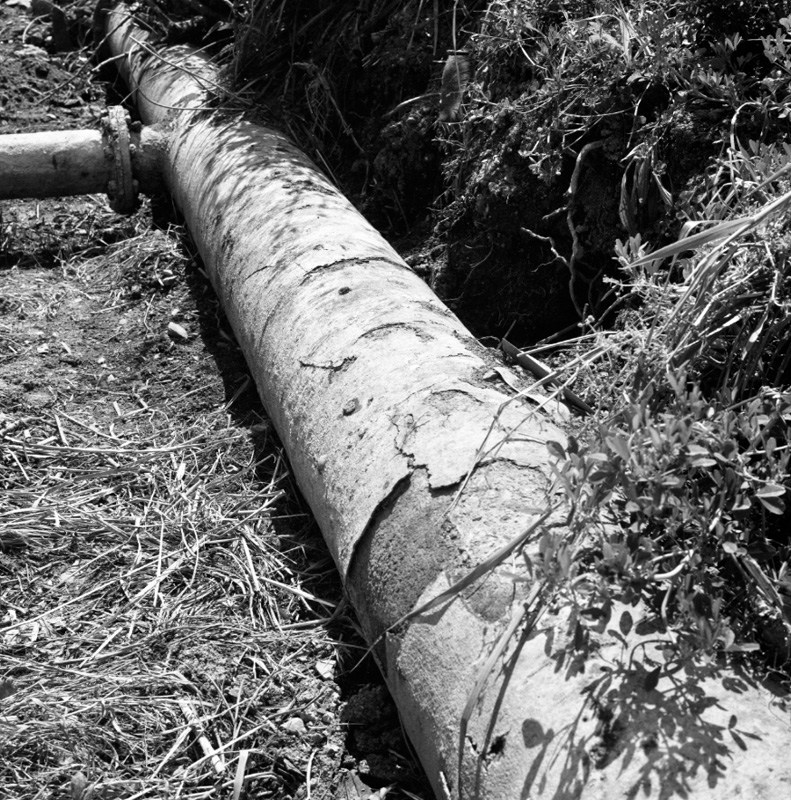 a. Gear Island, corroded water pipes, Wainui catchment