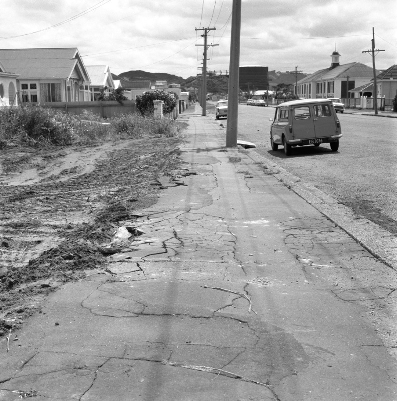 d. Footpath Miro St, site of WCC staff flats
