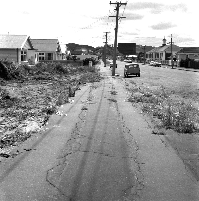 e. Footpath Miro St, site of WCC staff flats