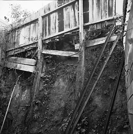 b. Views of residential property affected by subsidence