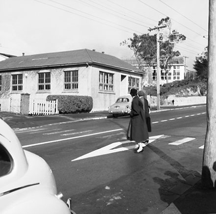 e. Streetscape, corner Karori Road, Fancourt Street and Hatton Street, Karori