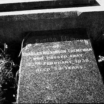 g. Headstone for Charles Wilkinson Tremewan
